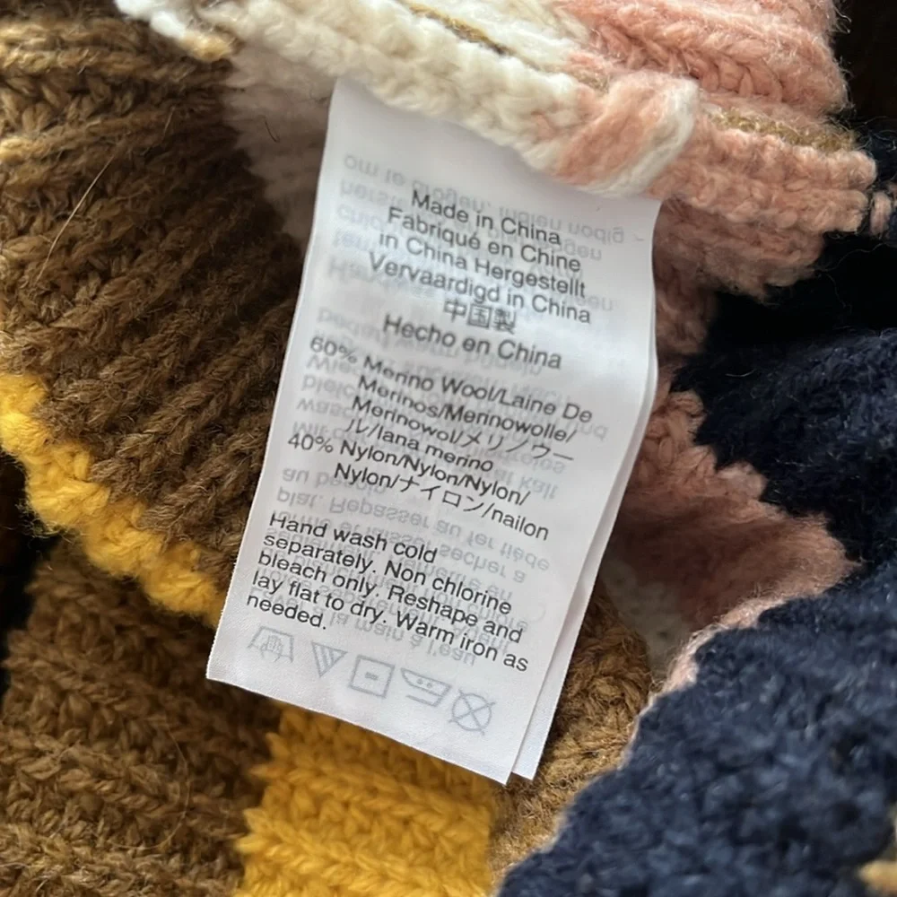Madewell stripped, cropped sweater. Size small - Picture 6 of 6
